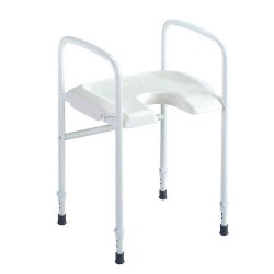 Tabouret de douche percé avec accoudoirs Alizé